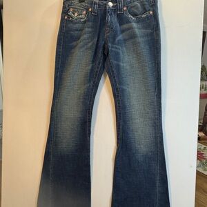 True Religion Dark Blue Flare Jeans